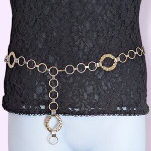 (2/$20) V. Distresed Metal Circle Link Belt